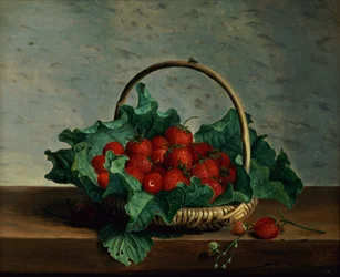 Cesta de fresas